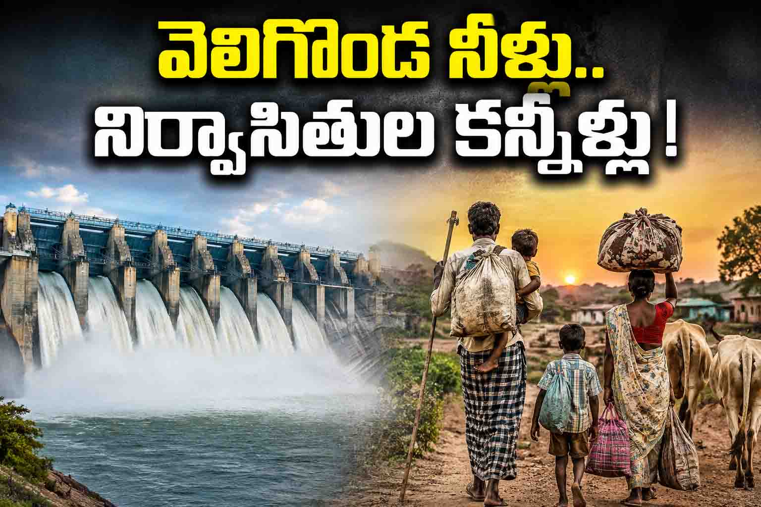 వెలిగొండ నీళ్లతో పాటు నిర్వాసితుల జీవితాల్లోనూ వెలుగు రావాలి