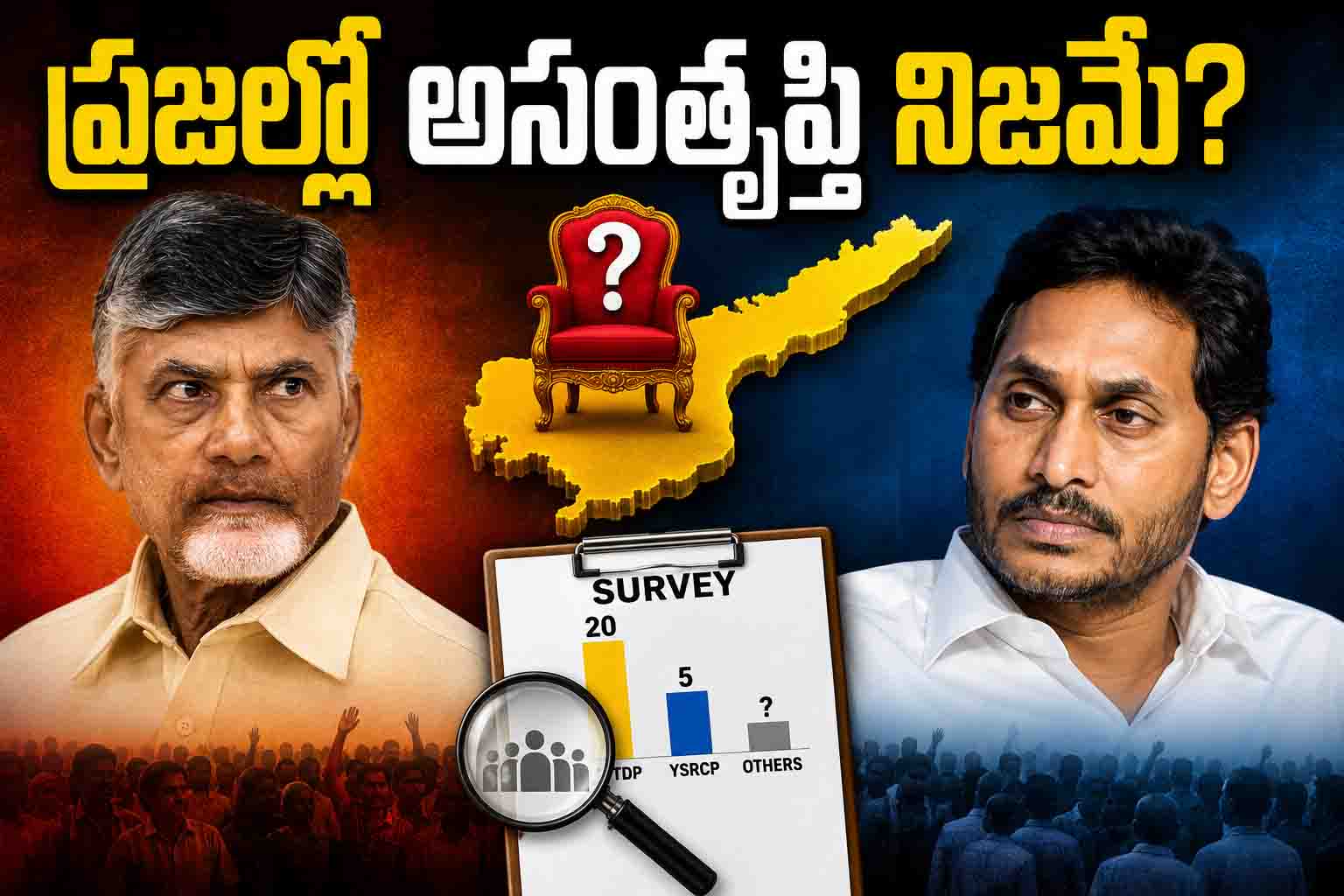 ప్రభుత్వంపై ప్రజల్లో అసంతృప్తి నిజమే...!?